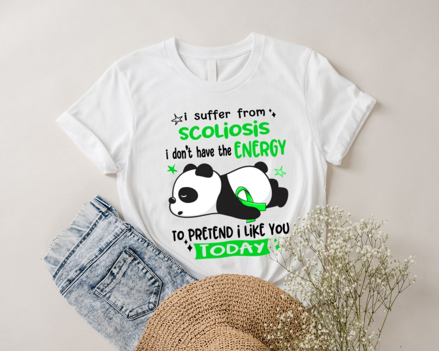 I Suffer From Scoliosis I Don't Have The Energy To Pretend I Like You Today Scoliosis Awareness Shirt