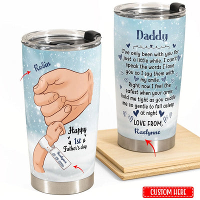 Personalized Happy First Father's Day Father's Day Tumbler