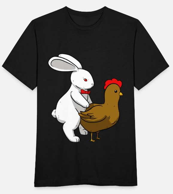 Funny Easter Bunny Rabbit Chicken Sex Shirts