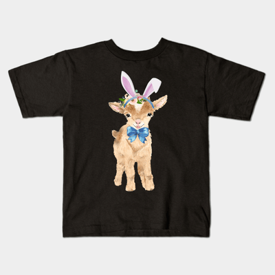 Cute Goat With Bunny Hairband Shirts