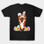 Camisetas de caballo de Pascua con orejas de conejo y huevos