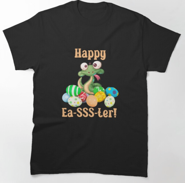 ¡Feliz Pascua! Camisetas con serpientes