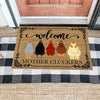 Funny Welcome Mother Cluckers Chicken Colorful Doormat