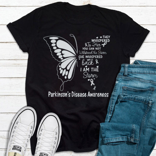I Am The Storm Butterfly Parkinson's Disease Awareness Shirt