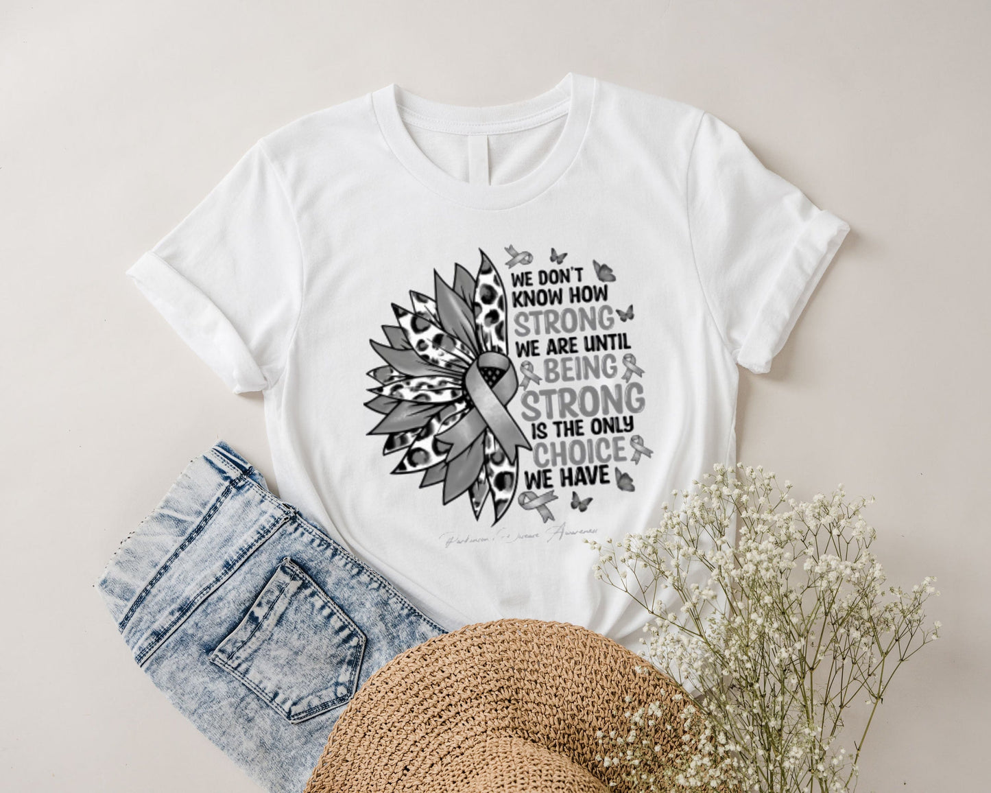 No sabemos lo fuertes que somos hasta que ser fuertes es la única opción que tenemos Camiseta de concientización sobre la enfermedad de Parkinson