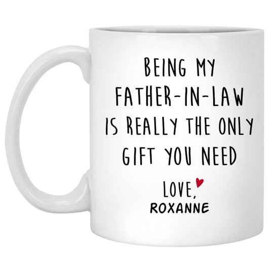 Regalo personalizado para suegro, taza para el día del padre