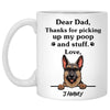 Personalized Gift For German Shepherd Dad Father's Day Mug