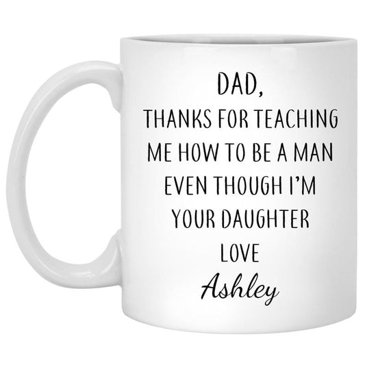 Regalo personalizado para papá de parte de su hija Taza del día del padre