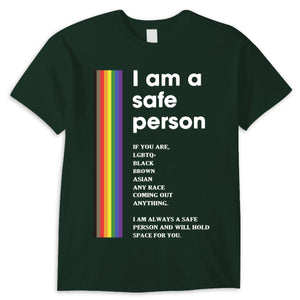 I Am A Safe Person Gay Lesbian LGBT Shirts