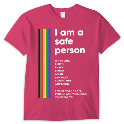 Soy una persona segura Camisetas orgullosas de gays, lesbianas y LGBT
