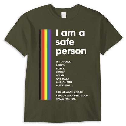 Soy una persona segura Camisetas orgullosas de gays, lesbianas y LGBT