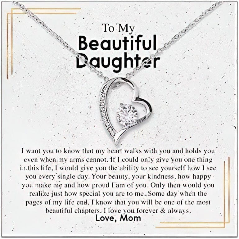 Para mi hermosa hija Collar de mamá - Algún día, cuando las páginas de mi vida terminen, sé que serás uno de los capítulos más hermosos