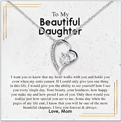 Para mi hermosa hija Collar de mamá - Algún día, cuando las páginas de mi vida terminen, sé que serás uno de los capítulos más hermosos