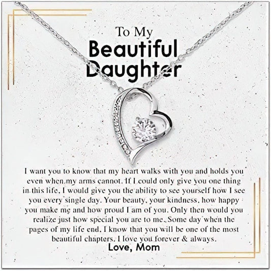 Para mi hermosa hija Collar de mamá - Algún día, cuando las páginas de mi vida terminen, sé que serás uno de los capítulos más hermosos