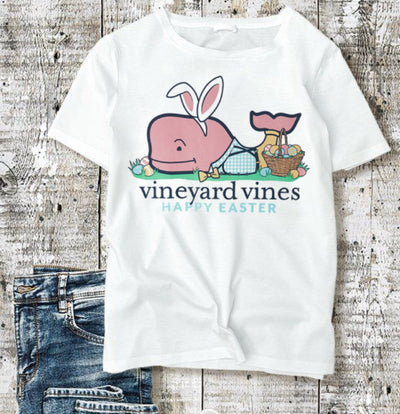 Vineyard Vines Whale Happy Easter Shirt