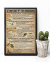 A Timeline Of The Dinosaurs Poster, Canvas