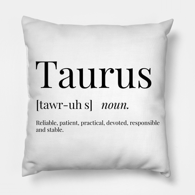 Taurus Definition Pillow