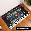 Personalized Welcome To Piano Lessons Teacher Doormat