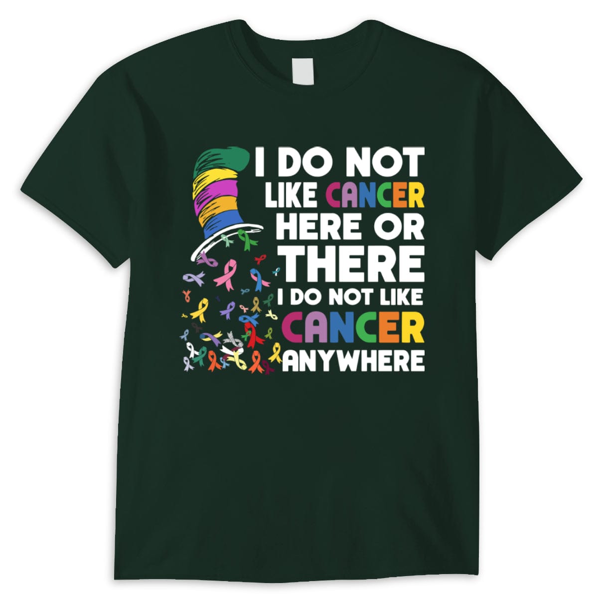 I Do Not Like Cancer Here Or There I Do Not Like Cancer Anywhere Shirts