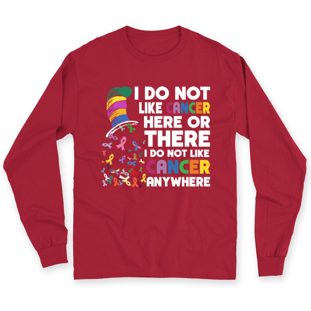 I Do Not Like Cancer Here Or There Awareness Shirts