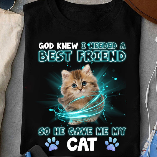 Dios sabía que necesitaba un mejor amigo, así que me dio las camisetas de mi gato