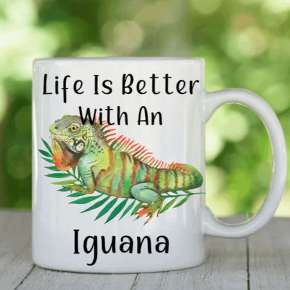 La vida es mejor con una iguana Tazas, Taza