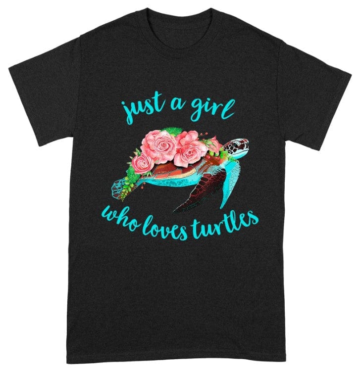 Solo una chica que ama las tortugas Camiseta con estampado de tortugas marinas