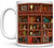 Library Bookshelf Mug