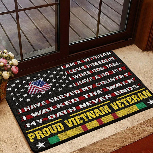 Soy un veterano Orgulloso felpudo de veterano de Vietnam