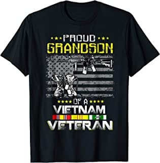 Camiseta del orgulloso nieto de un veterano de Vietnam