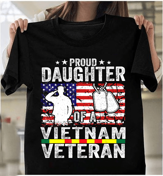 Camiseta de la orgullosa hija de un veterano de Vietnam