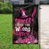 Choose The Wrong Witch, Halloween Pumpkin, Breast Cancer Awareness Flag, House & Garden Flag