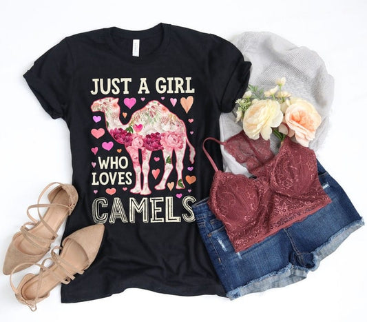 Just A Girl Who Loves Camels Shirt