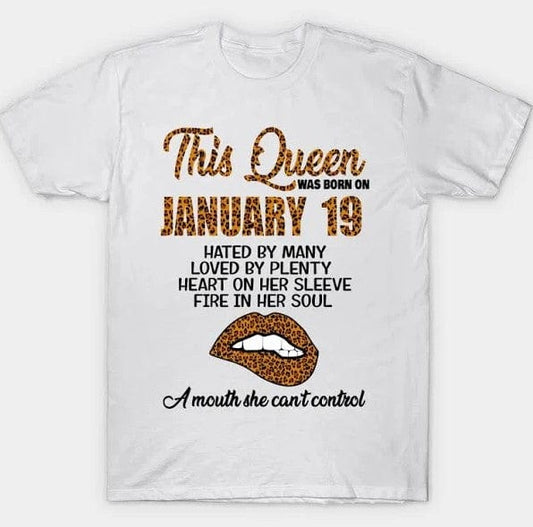 Personalized This Queen Was Born Leopard Birthday Shirt