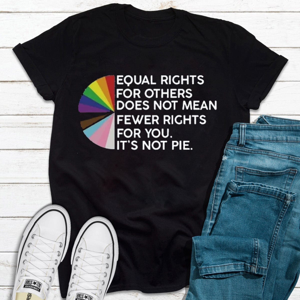 La igualdad de derechos para los demás no significa menos derechos para ti Camiseta LGBT Gay Lesbian