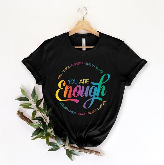 Camiseta del orgullo LGBT Eres lo suficientemente gay y lesbiana
