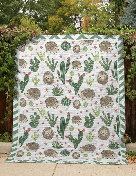 Manta de cactus y erizo