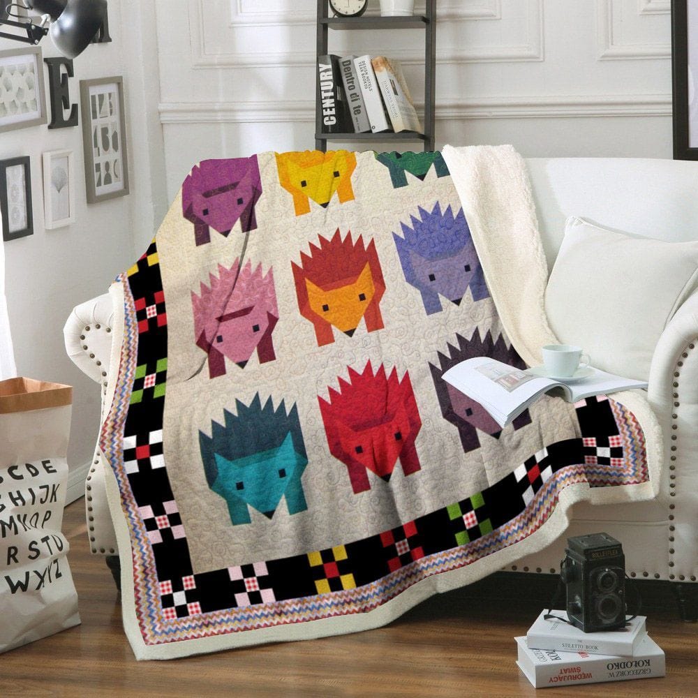 Cute Hedgehog Blanket