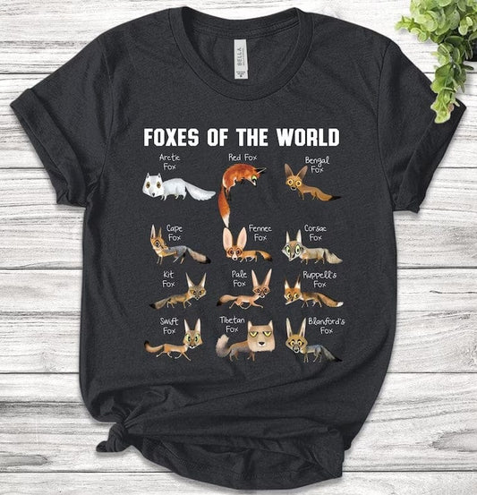 Camiseta de zorros de los zorros del mundo