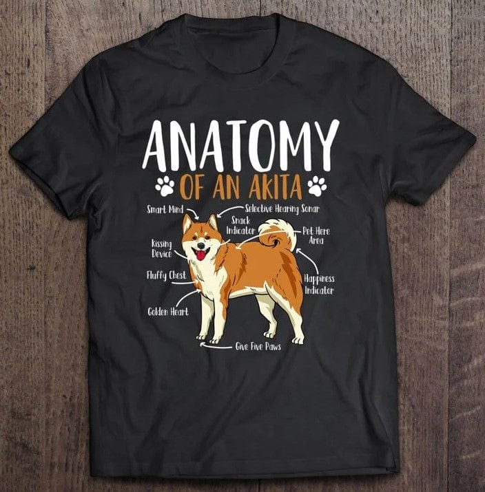 Anatomy Of An Akita Dog Shirt