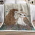 Owl Butterfly And Hedgehog Blanket