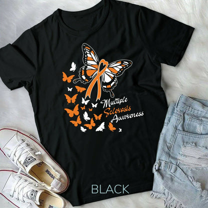 Multiple Sclerosis Awareness Butterflies Ribbon Shirt