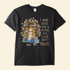 Personalized I Was Born With A Reading List I Will Never Finish Book Shirt