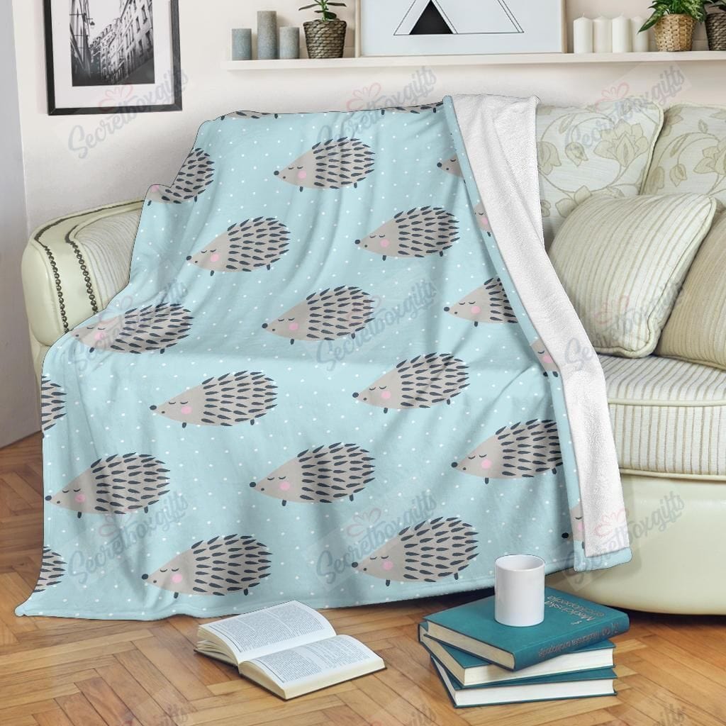 Cute Pattern Hedgehog Blanket