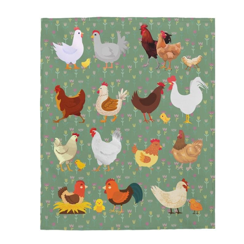 Cute Family Chicken Blanket