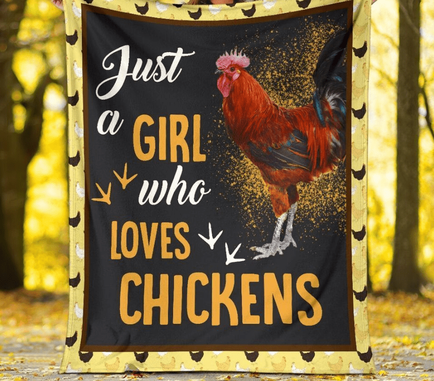 Just A Girl Who Loves Chicken Blanket