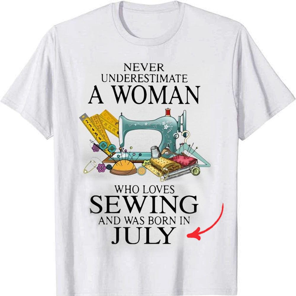 Never Underestimate An Old Woman Who Loves Sewing Personalized Shirts