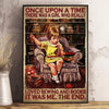 Once Upon A Time There Was A Girl Who Really Loved Sewing & Books Poster, Canvas