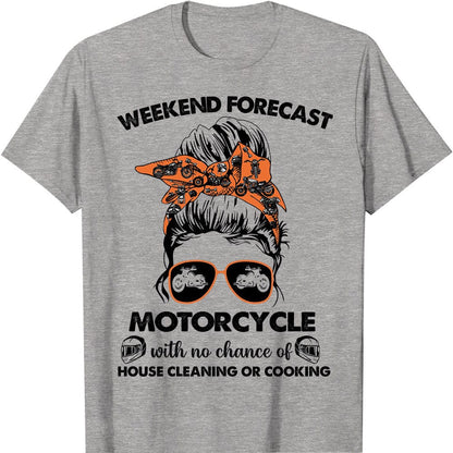Pronóstico de fin de semana Moto sin posibilidad de limpieza de casa ni de cocinar Camisas