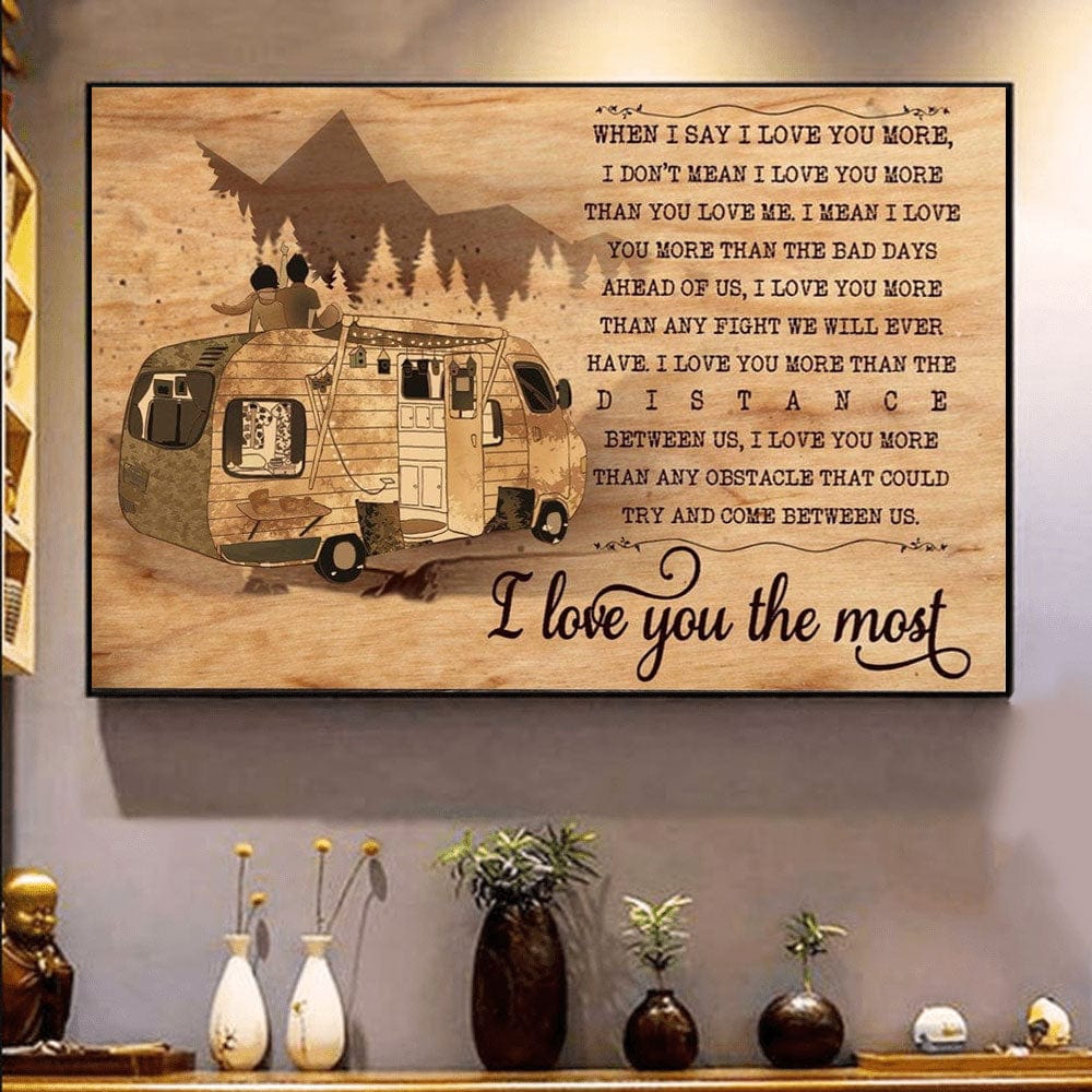 I Love You The Most Valentine Poster, Canvas